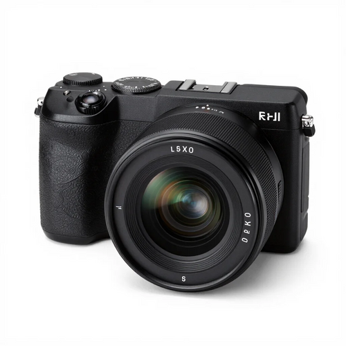 Compact Mirrorless Camera with Prime Lens
