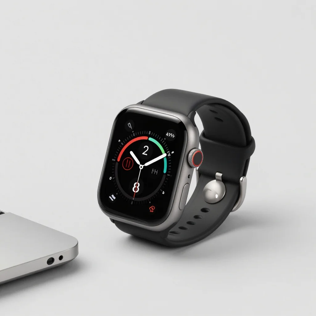 Smartwatch with Silicone Sport Band